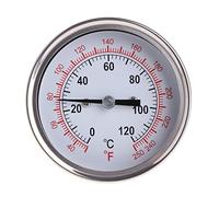 XIGAWAY Thermomètre de four en acier inoxydable 1,27 cm pour condensateur Moonshine Still ou faitout
