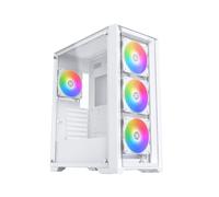 Xigmatek Boitier Moyen Tour E-ATX Quantum RGB avec panneaux vitrés (Blanc)