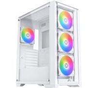 Xigmatek Boitier Moyen Tour E-ATX Quantum RGB avec panneaux vitrés (Blanc)