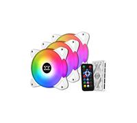 Lot de 3 Ventilateurs de boitier Xigmatek Galaxy III Essential RGB (Blanc)
