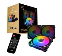 Xigmatek Lot de 3 Ventilateurs de boitier Starlink Ultra RGB (Noir) G