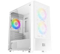 XIGMATEK Oreo Arctic - MT - micro ATX - panneau latéral fenêtré (verre trempé) - pas d'alimentation (ATX / PS/2) - blanc - USB/Audio