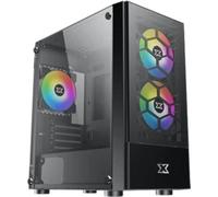 Xigmatek Boîtier Mini Tour Micro ATX Oreo RGB – Panneau vitré – Sans alimentation – Noir