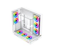 Boitier Moyen Tour E-ATX Xigmatek Pano II RGB avec panneaux vitrés (Blanc)