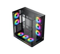 Boitier Moyen Tour E-ATX Xigmatek Pano II RGB avec panneaux vitrés (Noir)