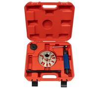 Xigner Kit d'extracteur de roulement de roue hydraulique 10T pour arbres de transmission, pour moyeux de roue à 4 ou 5 trous avec un cercle de boulonnage de 96 à 125 mm, rouge