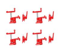 Xigner Lot de 4 serre-joints à vis 3/4" - En métal - Avec blocage rapide - Pour montage de mandrin de porte, étau et serre-joint