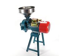 Xigner Moulin à céréales électrique 2200 W Moulin à grains broyeur 1400 tr/min Moulin à grains sec avec entonnoir Noir Pour riz, maïs, grains