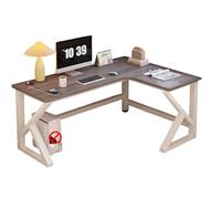 XIGOUZIQU Bureau d'angle Table d'Ordinateur pupitre de Style Simple et Moderne Ergonomique de Salle à Manger Grand Plateau for Etudier Travailler Chambre(Gray,180cm(70.86in))