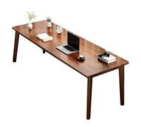 XIGOUZIQU Bureau Gaming Table d'Ordinateur Table d'Appoint for Chambre, Ergonomique Gain de Place Grand Espace de Rangement for Etudier Travailler Chambre(Brown,160cm(62.99in))