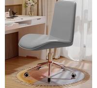 XIGOUZIQU Chaise Coiffeuse Fauteuil Chaise de Maquillage Ergonomique, Coiffeuse Réglable en Hauteur, Pivotante avec roulettes, Siège Roulante for Salon,Bureau,Chambre(Light Gray)
