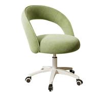 XIGOUZIQU Chaise Coiffeuse Tabouret de Maquillag Coiffeuse siège Confortable en éponge Réglable en Hauteur, Pivotante avec roulettes, Siège Roulante for Salon,Bureau,Chambre(Green)
