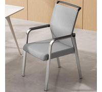 XIGOUZIQU Chaise de Bureau Chaise d'ordinateur d'étude Dossier incurvé Confortable for Une Assise prolongée Hauteur Fixe Accoudoirs Fixes Plusieurs Couleurs Disponibles(Gray)