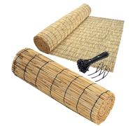XIGOUZIQU Clôture extérieure enroulée en bambou - Clôture décorative en bambou - Rouleaux de clôture en bambou - Clôture de balcon - Stores enroulables en bambou - 7, 3, 4, 5, 6, 7, 2,4 m de haut