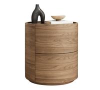 XIGOUZIQU Table de Nuit en Bois avec Rangement et tiroir spacieux, surélève Le comptoir for Chambre à Coucher, Salon, Table de Nuit de Ferme(Brown,40cm(15.74in))