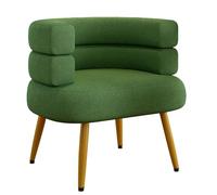 XIGOUZIQU Tabouret de Coiffeuse Fauteuil Chaise de Maquillage Ergonomique, avec Dossier siège Confortable en éponge avec Pieds for Chambre, Dressing(Green2)