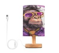 xigua Lampe de chevet à la mode en forme de gorille, lampe de chevet à contrôle tactile, lampe de chambre à coucher avec ports USB, veilleuse de bureau LED pour salon Office432