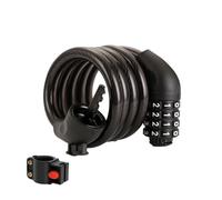 XIGUI Câble antivol pour vélo, 1,2 m de long, en acier robuste, combinaison réinitialisable à 4 chiffres, revêtement en vinyle imperméable, pour vélo de route, vélo électrique, scooter, portail