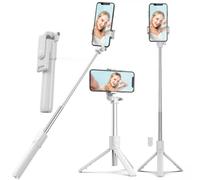XIHAMA Perche à Selfie avec trépied, trépied de téléphone Portable et télécommande sans Fil, Support de téléphone Portable Compatible avec iPhone, Samsung, Xiaomi et Smartphones Android (Blanc)