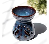 Xihaoer Brûleur à huile en céramique pour aromathérapie, bougies et tartelettes