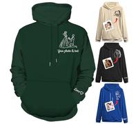 Xihedfd Sweat à Capuche Personnalisé Créez Votre Propre Sweat à Capuche Portrait de Photo Cadeau de Saint-Valentin pour Hommes et Femmes