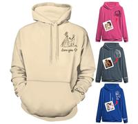 Xihedfd Sweat à Capuche Personnalisé Créez Votre Propre Sweat à Capuche Portrait de Photo Cadeau de Saint-Valentin pour Hommes et Femmes