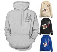 Xihedfd Sweat à Capuche Personnalisé Créez Votre Propre Sweat à Capuche Portrait de Photo Cadeau de Saint-Valentin pour Hommes et Femmes