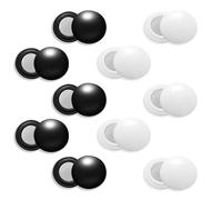 XIHIRCD 10 Paires Magnétiques Porte-Dossard de Course, Porte-Numéro de Course de Marathon Clips pour Dossards de Course pour Coureurs Triathlon Course à Pied Cyclisme (Blanc, Noir)