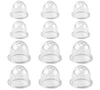 XIHIRCD 12pcs Remplacement de la Poire d'Amorçage Compatibles avec, 2 Tailles d'Ampoules d'Amorçage Carburateur Accessoires Pratiques pour Pompe à Ampoule d'Amorçage Carburateur(Transparent)