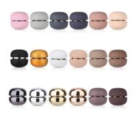 XIHIRCD 18 Paires Épingles Hijab, Aimant Hijab sans Accroc Broche Aimantée Multi-Usages sans Épingles Broche Magnétique pour Vêtements pour Femmes Écharpe Style Brillant et Mat (18 Couleurs)