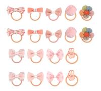 XIHIRCD 18pcs Noeud Elastique Chien, Rose Noeud Cheveux Chien Mignons Nœuds pour Chiots Noeud Elastique Cheveux Chien Fleur Boule Lapin Accessoire Cheveux Chien Nœuds pour Poils d'animaux