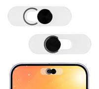 XIHIRCD 2Pcs Cache Caméra Avant Téléphone pour Android/Pixel/Galaxy/iPad | Bloqueur Adhésif Unique Caméra Avant Slide-On/Off Protection Confidentialité Sécurité n'Affecte pas Reconnaissance Faciale