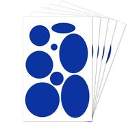 XIHIRCD 40pcs Patch de Réparation de Doudoune, Ruban de Réparation en Nylon Autocollant Patch de Doudoune Forme Ronde & Ovale pour Manteau Vêtements Tente Sac de Couchage Trous Pantalon de Ski (Bleu)