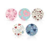 XIHIRCD 40pcs Patchs Adhésifs pour Libre 2 Ou 3, Motif Amour Saint-Valentin Patchs Capteur de Glycémie en Continu Respirants et Imperméables pour Libre 3/2