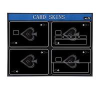 XIHIRCD 4pcs Autocollant de Couverture de Carte de Débit, Noir Autocollant de Carte de Crédit Pique A Peau Carte Bancaire Autocollant Couverture Carte Autocollant Carte Bancaire pour Transport Carte