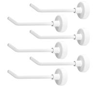 XIHIRCD 6pcs Crochets Magnétiques, 0,77kg 7cm de Long Crochets Aimantés Puissants Crochets de Croisière Magnétiques Crochet Aimanté Frigo pour Bateau de Croisière Garage Cuisine Réfrigérateur (Blanc)