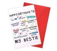 XIHIRCD Carte d'Anniversaire Drôle avec Enveloppe, Carte de Joyeux Anniversaire Carte d'Anniversaire Meilleure Amie Cadeau Carte Anniversaire Amitié pour Femmes Sours Nièce Amies