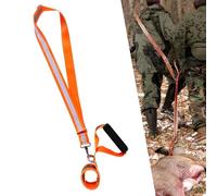 XIHIRCD Corde Traînée Cerf, Corde Traînée pour Chasse Cerf avec Bretelles Réfléchissantes Connecteur Détachable Outil Traînée pour Cerf Facile à Transporter Harnais et Accessoires Chasse au Cerf