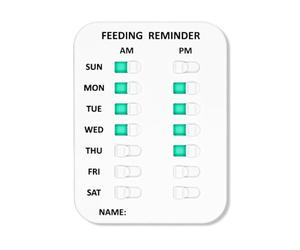 XIHIRCD Rappel d'alimentation pour Chien, Panneau Magnétique d'alimentation Tableau d'Indication Quotidienne AM/PM Rappel d'alimentation pour Chien Prévention de Suralimentation ou de l'Obésité