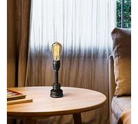 XIHOME Village Style Lampe de Bureau Lampe de Table Créative Fer Acier Narguilé Table Veilleuses, Industriel Steampunk Rétro E27 Luminaire Intérieur Cadeau (Ampoule Non Incluse)