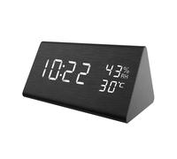 XII Digital Clock LED Time Display Horloges de table KXD0099 - Unisex - Quartz - Bois