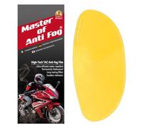XII WY Bouclier de Casque de Moto Universel Film Anti-buée, lentille de visière de Vision Nocturne Jaune Insert résistant à la buée 9.5cm X 24cm