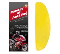 XII WY Bouclier de Casque de Moto Universel Film Anti-buée, lentille de visière de Vision Nocturne Jaune Insert résistant à la buée 9.5cm X 24.5cm