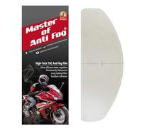 XII WY Film anti-buée universel pour casque de moto, insert de lentille de visière transparent ultra-mince résistant à la buée, 9,5 cm x 24,5 cm