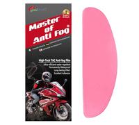 XII WY - Protection universelle pour casque de moto - Film anti-buée - UV400 - Polarisé - Couleur rose - Insert de lentille de visière - Anti-buée - 9,5 cm x 25 cm