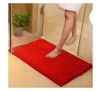 XiinxiGo Tapis de Salle de Bain, Super Absorbant Anti-dérapant Tapis de Bain Confortable Tapis de Salle de Bain Tapis de Douche,Rouge,60 * 90 CM