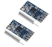 XIITIA Lot de 2 modules de port série sans fil HC-12 433 MHz SI4463/SI4438 1000 m de remplacement Bluetooth avec antenne