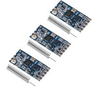 XIITIA Lot de 3 modules de port série sans fil HC-12 433 MHz SI4463/SI4438 1000 m de remplacement Bluetooth avec antenne