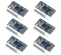 XIITIA Lot de 6 modules de port série sans fil HC-12 433 MHz SI4463/SI4438 1000 m de remplacement Bluetooth avec antenne