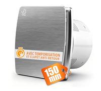 XIIW 150mm Extracteur d'Air VMC Salle de Bain Silencieux avec Minuterie